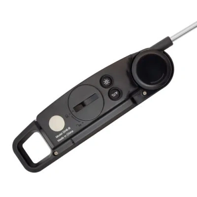 Escali Compact Folding Digital Thermometer In Black