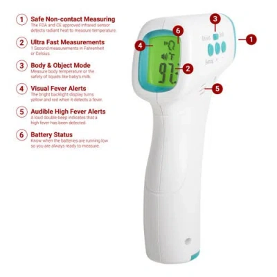 Escali Infrared Forehead Thermometer In Multi
