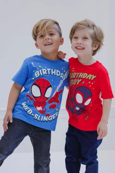 Marvel Spider-man Birthday T-shirt In Red