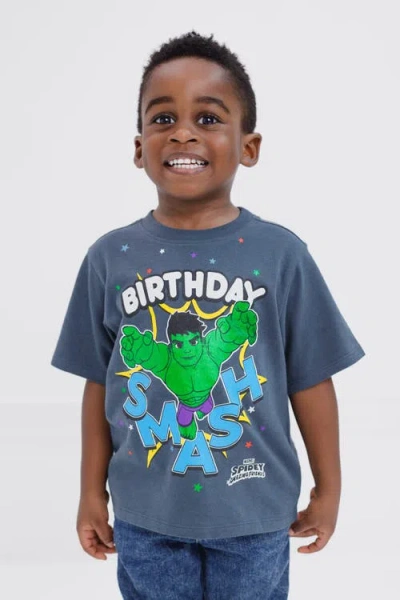 Marvel Spider-man Birthday T-shirt In Blue
