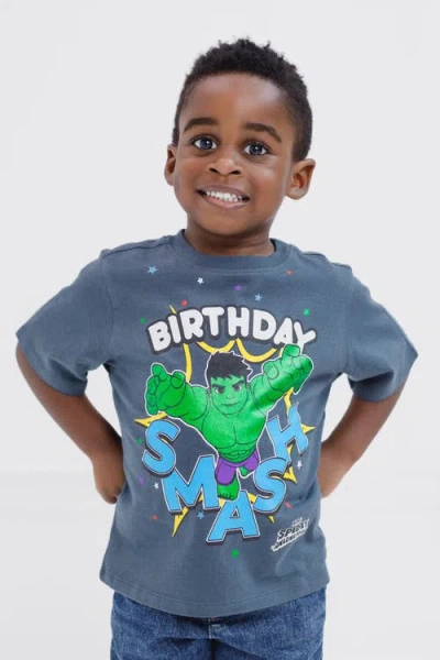 Marvel Spider-man Birthday T-shirt In Blue
