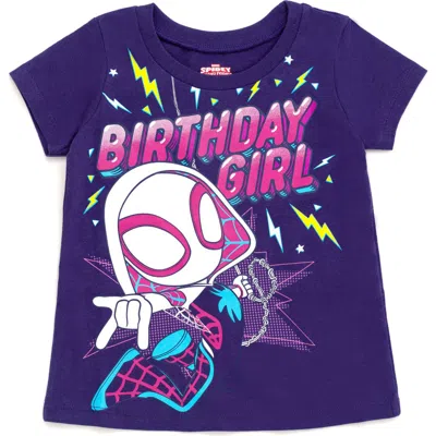 Marvel Spider-man Birthday T-shirt In Purple