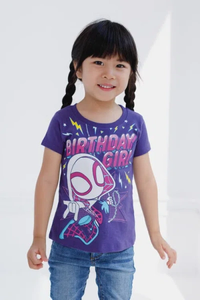 Marvel Spider-man Birthday T-shirt In Purple