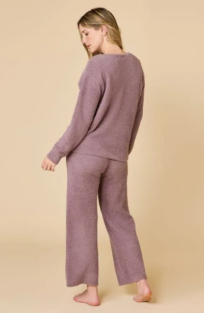 Softies Solid Marshmallow V-neck Lounge Set In Pink