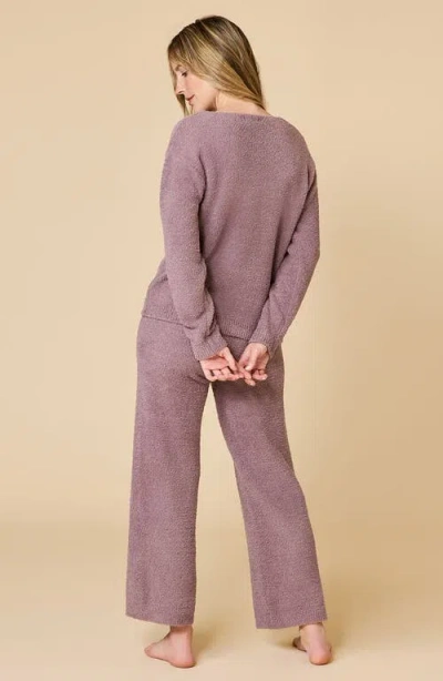 Softies Solid Marshmallow V-neck Lounge Set In Pink