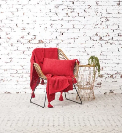 Carol & Frank Constance Throw Blanket Collection In Red