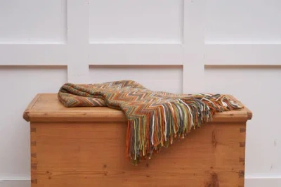 C & F Home C&f Home Zig Zag Accent Throw Blankets In Red