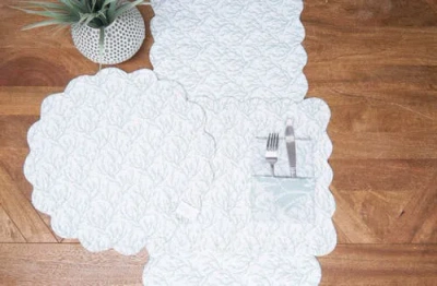 C & F Home C&f Home Shoreline Waters Cotton Table Runner 14" X 51" In Multi