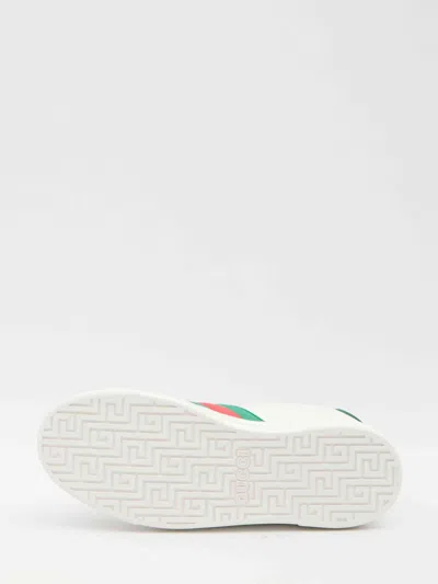Gucci Ace Leather Low-top Sneakers In White