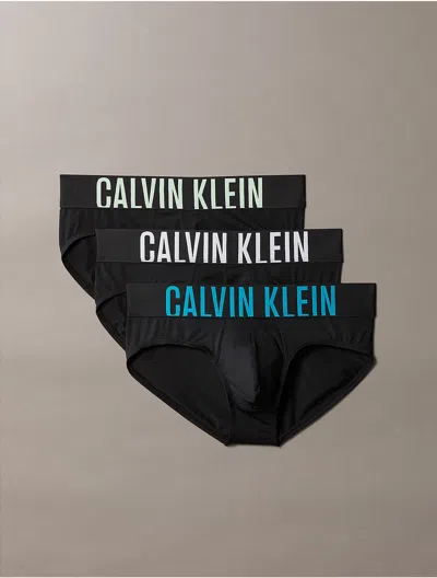 Calvin Klein Men's Intense Power Micro 3-pack Hip Brief In Black