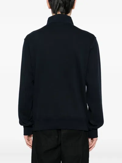 Oliver Spencer 1/4 Zip Reverse Sweatshirt In Animal Print