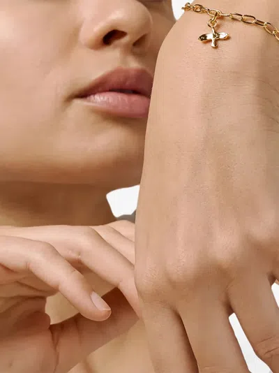 Enamel Copenhagen Devoted Swallow Charm In Gold