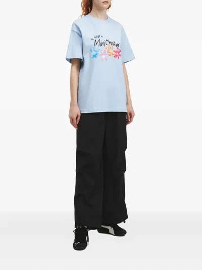 Mini Cream Cotton T-shirt In Multi