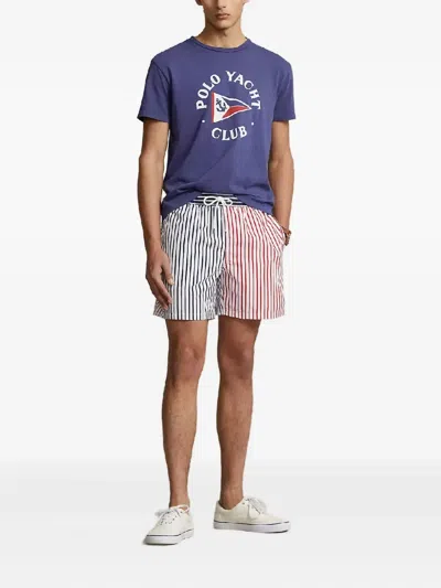 Polo Ralph Lauren Polo Yacht Club Cotton T-shirt In Blue