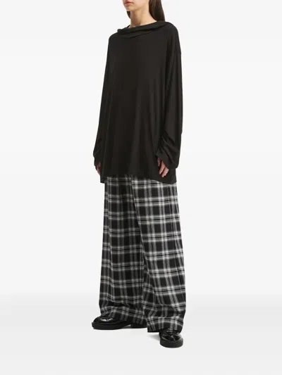 B+ab Hooded Check-print Set In Animal Print