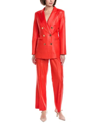 Pascale La Mode 2pc Suit In Red