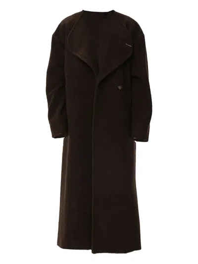 Viveh Single-breasted Coat In Brown