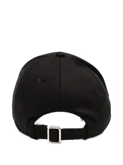 Givenchy Round Visor Cap With Embroidered Logo In Black