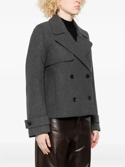 Samsoe & Samsoe Wool-blend Jacket In Gray