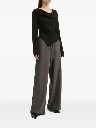 B+ab Drawstring Trousers In Gray