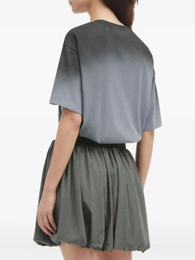 Mini Cream Ombré Graphic-print T-shirt In Gray