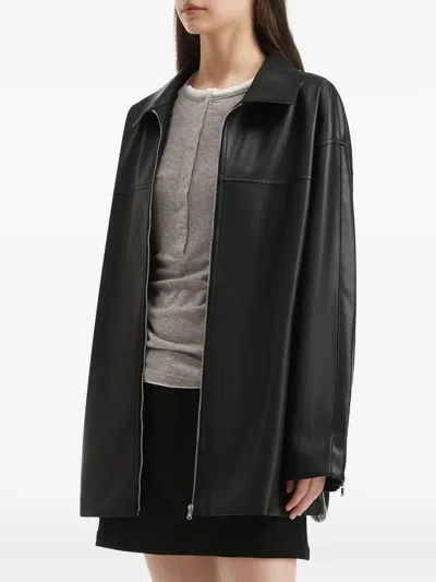 正面拉链拼接夹克