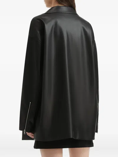 正面拉链拼接夹克