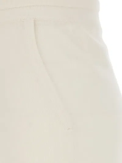 Elisabetta Franchi White Regular Drawstring Pants In Neutral