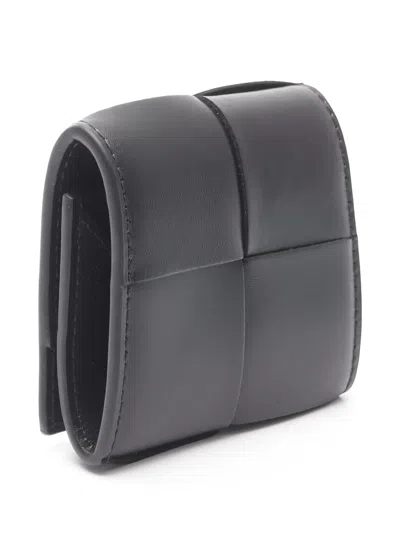 Pre-owned Bottega Veneta Cassette Coin Purse In Black