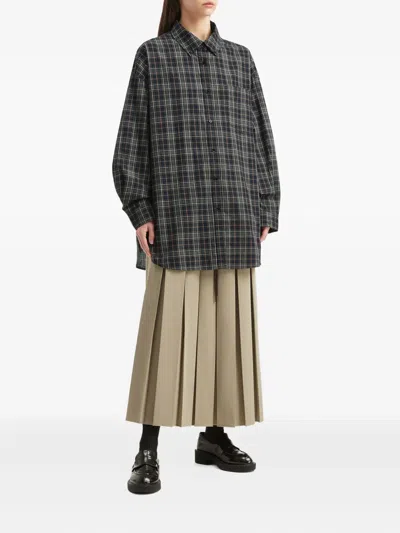 B+ab Pleated Drawstring Skirt In Neutral