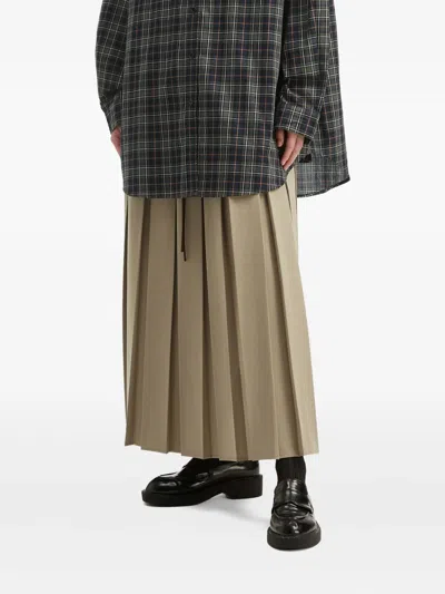 B+ab Pleated Drawstring Skirt In Neutral