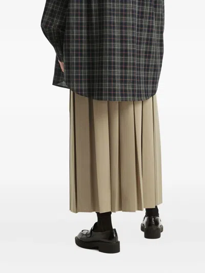 B+ab Pleated Drawstring Skirt In Neutral