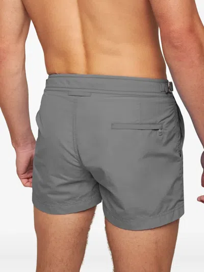 Orlebar Brown Adjustable Swim Shorts In Gray