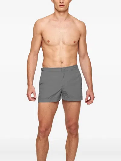 Orlebar Brown Adjustable Swim Shorts In Gray