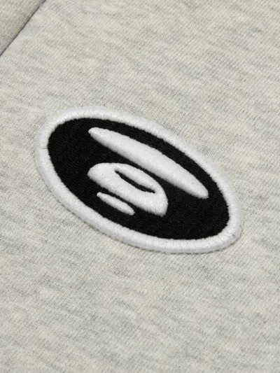 Aape By A Bathing Ape Logo-patch Camouflage-pocket Track Pants In Gray