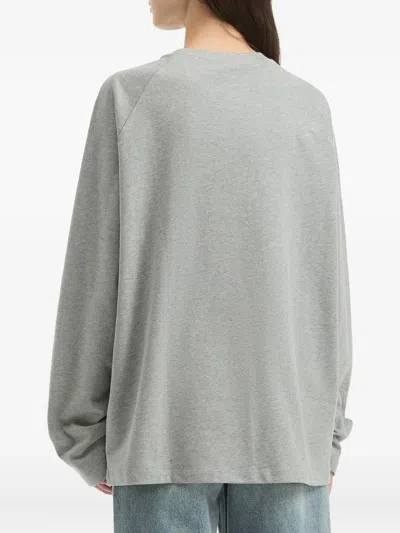 B+ab Bow-print Sweatshirt In Gray