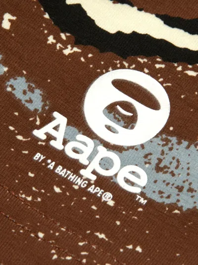 Aape By A Bathing Ape Elasticated Abstract-print Boxer In Multi