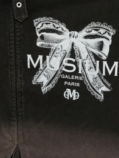 Musium Div. Printed T-shirt In Black