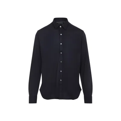 Canali Long-sleeve Button-fastening Shirt In Blue