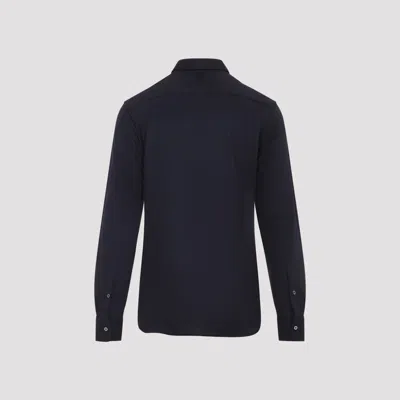 Canali Long-sleeve Button-fastening Shirt In Blue