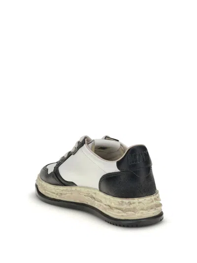 Autry Two-tone Leather Mihara Yasuhiro Sneakers In Black