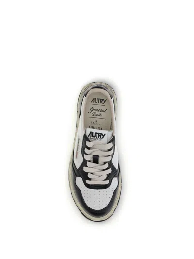 Autry Two-tone Leather Mihara Yasuhiro Sneakers In Black