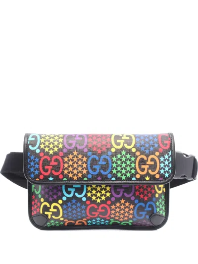 Pre-owned Gucci Gg Supreme Psychedelic Belt Bag In Multi