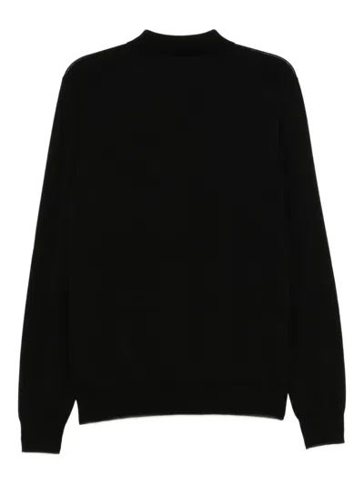 Fred Perry Logo-embroidered Polo Shirt In Black