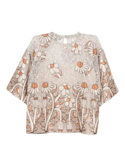 Biyan Floral-print Top In Multi