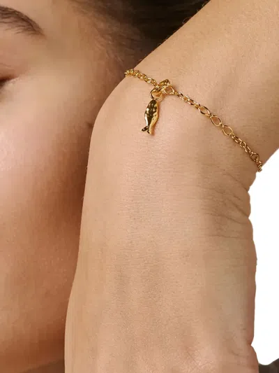 Enamel Copenhagen Fish-motif Charm In Gold