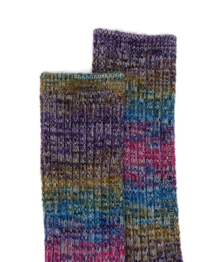 Anonymous Ism Splash-pattern Socks In Multi