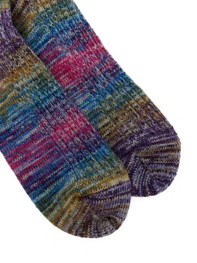 Anonymous Ism Splash-pattern Socks In Multi