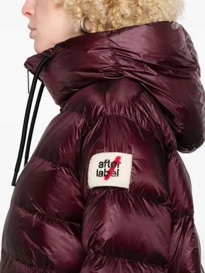 After Label Quilted Short Jacket With Adjustable Hood In White