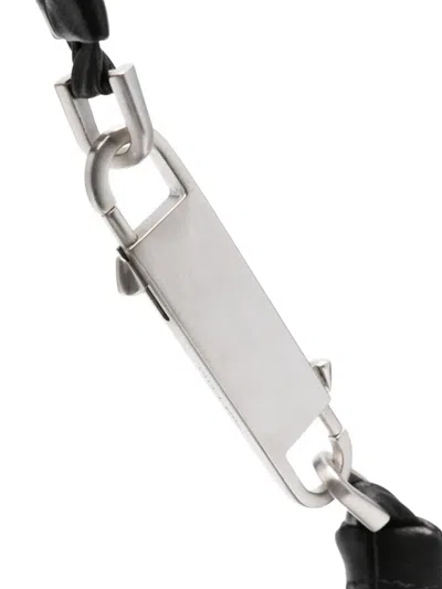 Rick Owens Shoulder Bag With Metal Hardware And Textured Finish In Black